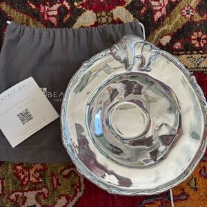 Brand new never used Beatriz Ball Western Buffalo small decorative silver bowl